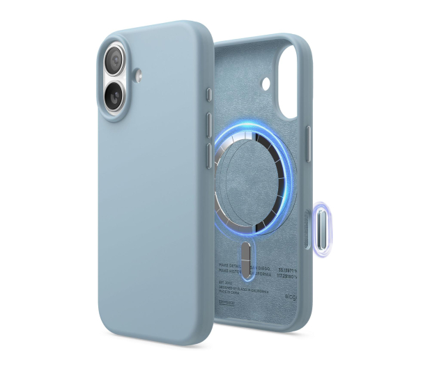 Elago Magsafe Silicon Case do iPhone 17 Sky Blue ES17MSSC61-SBL - 1360453 - zdjęcie